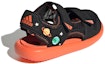 Shop (PS) adidas Sandal Air Ct C Kasual Minimalis Hitam Oren 'Black Orange' GX2473