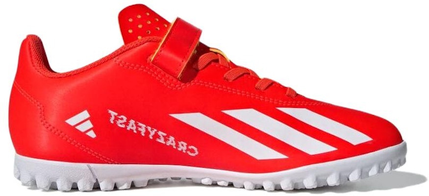 (PS) adidas X CRAZYFAST CLUB H&L TF Turf J 'Rojo Blanco' IF0715 Order (PS) adidas X CRAZYFAST CLUB H&L TF Turf J 'Rojo Blanco' IF0715