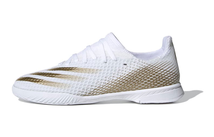 (Preschool) adidas X Ghosted.3 IN J 'White Metallic Gold Melange' EG8225