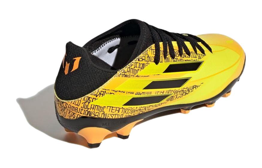 Shop 兒童 adidas X SPEEDFLOW MESSI.3 HG/AG J /土壤和人造草坪 防滑耐磨 足球鞋 黃黑