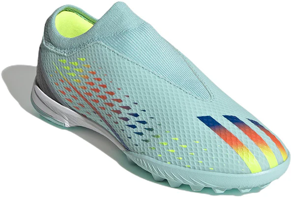 (PS) adidas X Speedportal.3 Tanpa Tali Turf 'Biru Merah Kuning' GW8477 Lookbook (PS) adidas X Speedportal.3 Tanpa Tali Turf 'Biru Merah Kuning' GW8477
