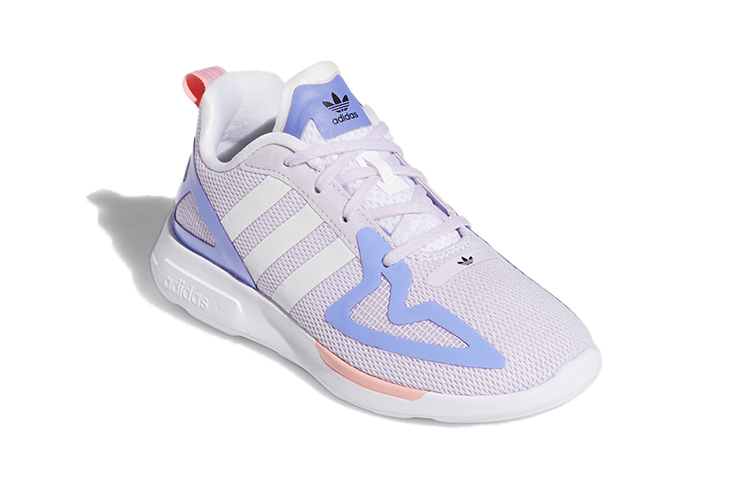Lookbook (PS) adidas ZX 2K Flux Kanak-kanak 'Putih Ungu' FW2371