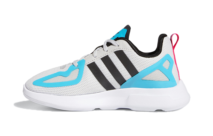 (Preschool) adidas ZX 2K Flux Little Kid 'White Signal Cyan' FW2372