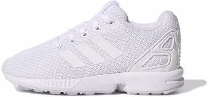 (Preschool) adidas ZX Flux C 'Triple White' S76296 (Preschool) adidas ZX Flux C 'Triple White' S76296