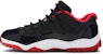 (PS) Air Jordan 11 Retro Low BP 'Bred' Lelaki 505835-012