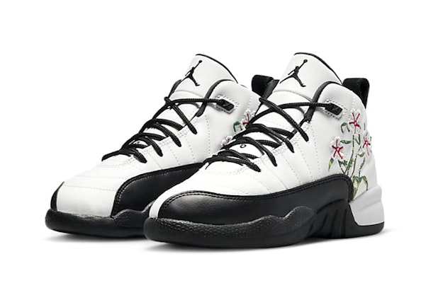 (Preschool) Air Jordan 12 Retro 'Floral' DR6954-100 Lookbook (Preschool) Air Jordan 12 Retro 'Floral' DR6954-100