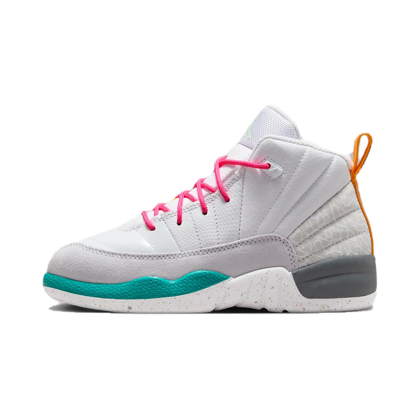 (Preschool) Air Jordan 12 Retro 'White Vapor Green' 151186-130