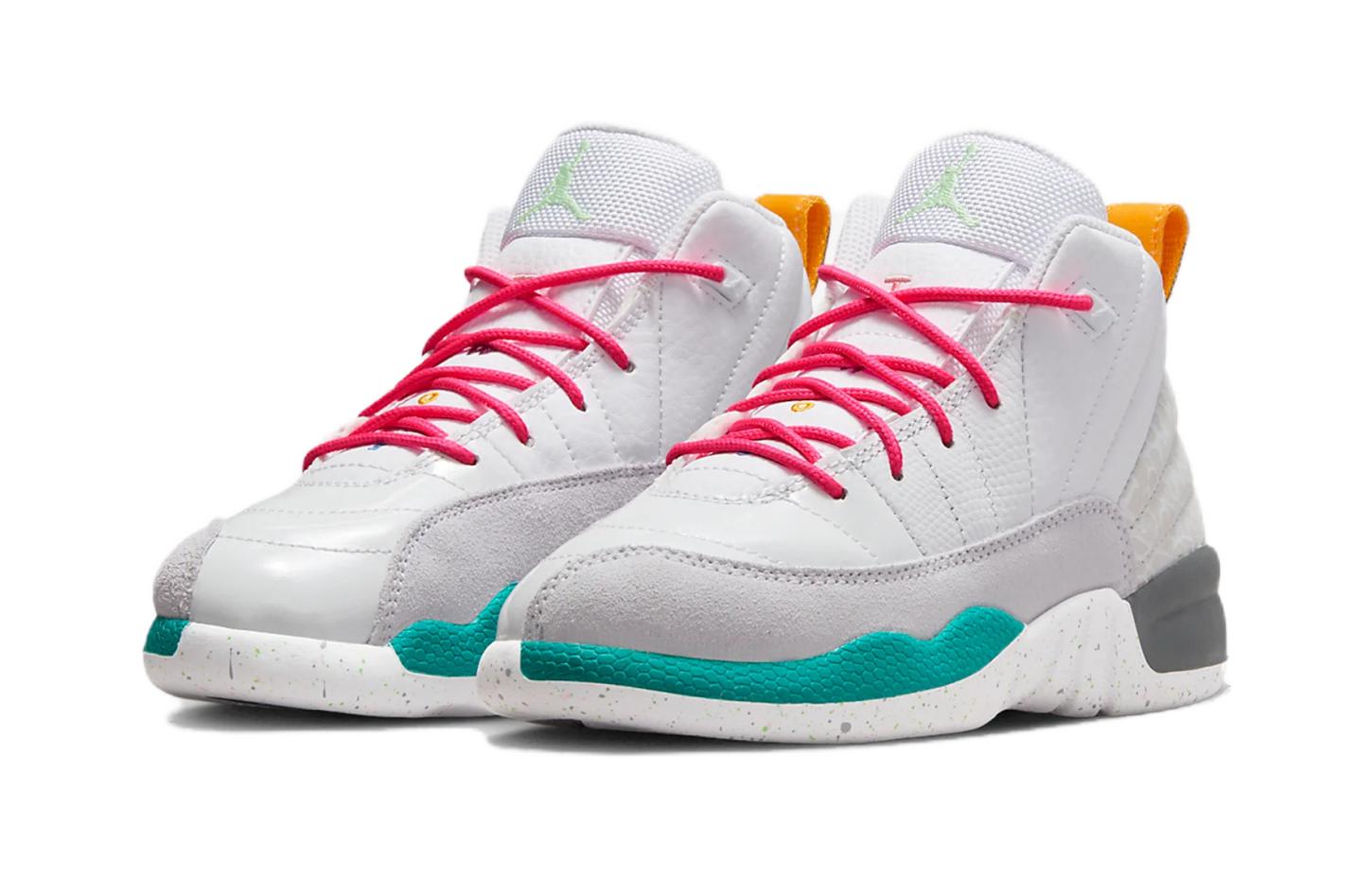 Lookbook (PS) エアジョーダン12 レトロ "ホワイト/ヴェイパーグリーン" 151186-130