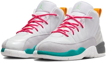 (幼童)Air Jordan 12 復刻版『白蒸氣綠』151186-130 Lookbook (幼童)Air Jordan 12 復刻版『白蒸氣綠』151186-130