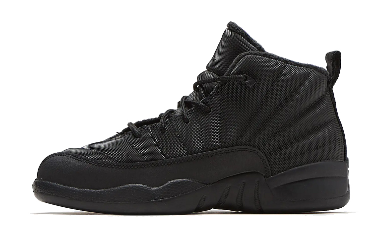 (Preschool) Air Jordan 12 Retro Winterized 'Triple Black' BQ6850-001