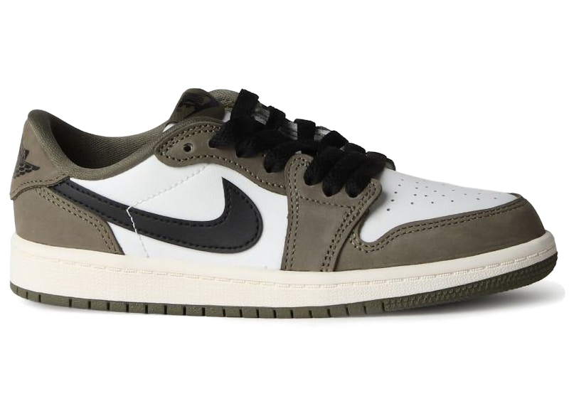 (Preschool) Air Jordan 1 Low 'Medium Olive' HQ6996-200