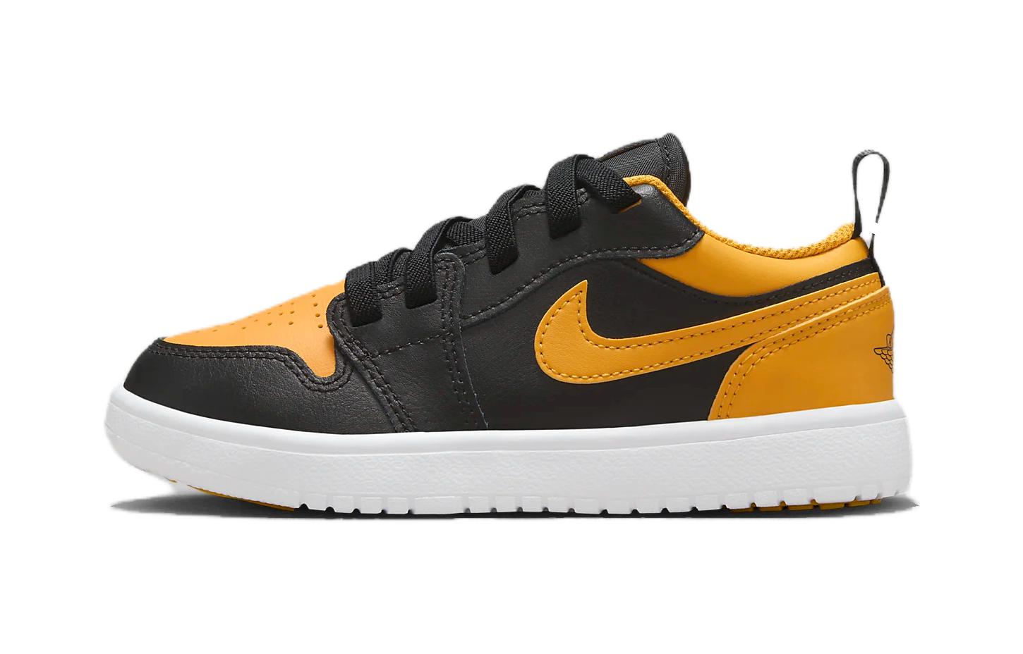 (Preschool) Air Jordan 1 Low ALT 'Black Yellow Ochre' DR9748-072