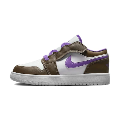 (PS) Jordan 1 Low Alt BP 'White Purple Brown'