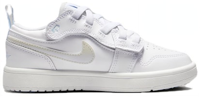 兒童 Jordan Air Jordan 1 簡約百搭休閒 防踢耐磨 低筒 兒童板鞋 白藍色 Order 兒童 Jordan Air Jordan 1 簡約百搭休閒 防踢耐磨 低筒 兒童板鞋 白藍色