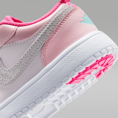 Cheap (PS) Air Jordan 1 Low Alt SE Pink Glow/Pink Bloom/Hyper Orange/Light Aqua Malay II0594-600