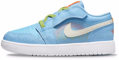 (Preschool) Air Jordan 1 Low SE 'Blue Stitch' DR9500-400 (Preschool) Air Jordan 1 Low SE 'Blue Stitch' DR9500-400