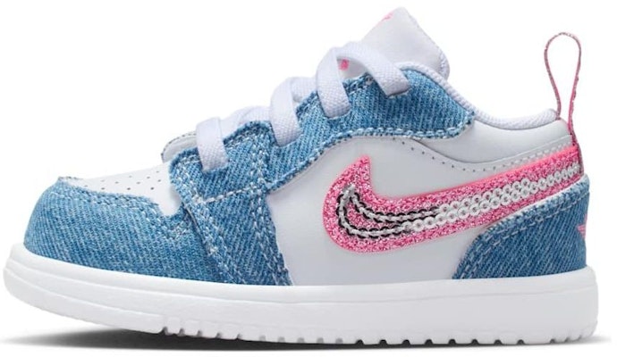 (Preschool) Air Jordan 1 Low ALT SE 'Denim Sequin' HQ2002-400 Buy (Preschool) Air Jordan 1 Low ALT SE 'Denim Sequin' HQ2002-400