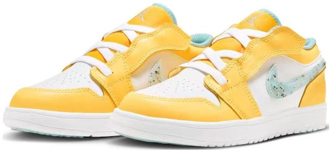 中童 Jordan Air Jordan 1 Low Alt SE PS 防滑耐磨 低幫 兒童板鞋 黃白 Lookbook 中童 Jordan Air Jordan 1 Low Alt SE PS 防滑耐磨 低幫 兒童板鞋 黃白