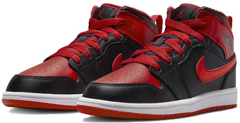 (PS) Air Jordan 1 中帮 '替代黑红' DQ8424-060 Lookbook (PS) Air Jordan 1 中帮 '替代黑红' DQ8424-060