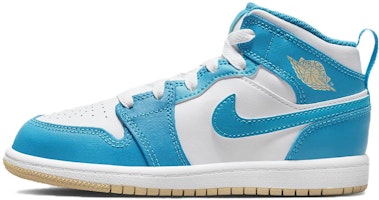 (Preschool) Air Jordan 1 Mid 'Aquatone' DQ8424-400 (Preschool) Air Jordan 1 Mid 'Aquatone' DQ8424-400