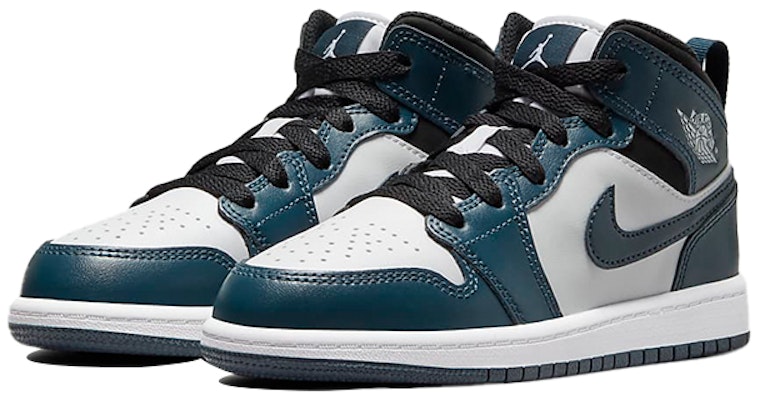 (學齡前) Air Jordan 1 Mid 'Armory Navy' 640734-411 Lookbook (學齡前) Air Jordan 1 Mid 'Armory Navy' 640734-411