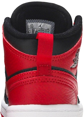 (PS) Air Jordan 1 Mid 'Banned' Lelaki 640734-074 Sizing (PS) Air Jordan 1 Mid 'Banned' Lelaki 640734-074