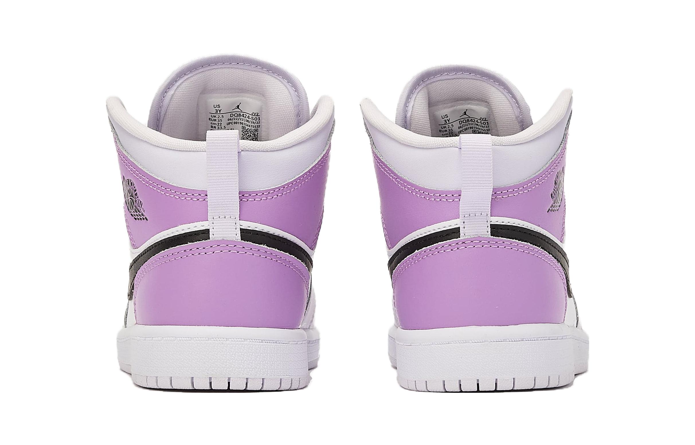 Lookbook (PS) Air Jordan 1 Mid 'Barely Grape' Ungu Muda DQ8424-501