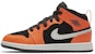 (PS) Air Jordan 1 Mid 'Hitam Jingga' 640734-062