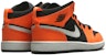 (PS) Air Jordan 1 Mid 'Hitam Jingga' 640734-062