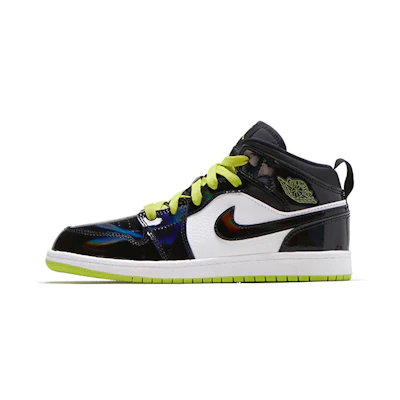(PS) Jordan 1 Mid 'Black Cyber'