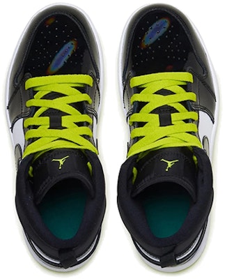 (PS) Air Jordan 1 Mid 'Negro Cyber' BQ6932-003 Lookbook (PS) Air Jordan 1 Mid 'Negro Cyber' BQ6932-003