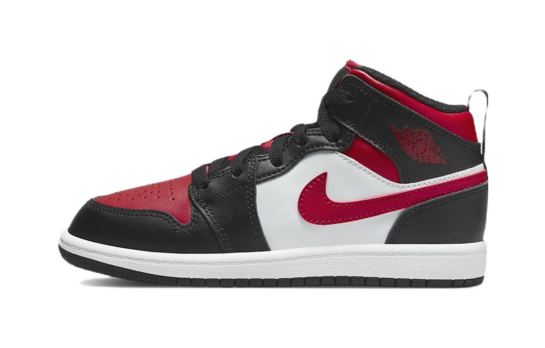 Buy (PS) Air Jordan 1 Mid 'Negro Fuego Rojo' 640734-079