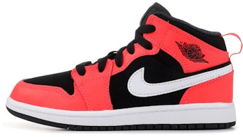 (Preschool) Air Jordan 1 Mid 'Black Infrared 23' 640734-061 (Preschool) Air Jordan 1 Mid 'Black Infrared 23' 640734-061