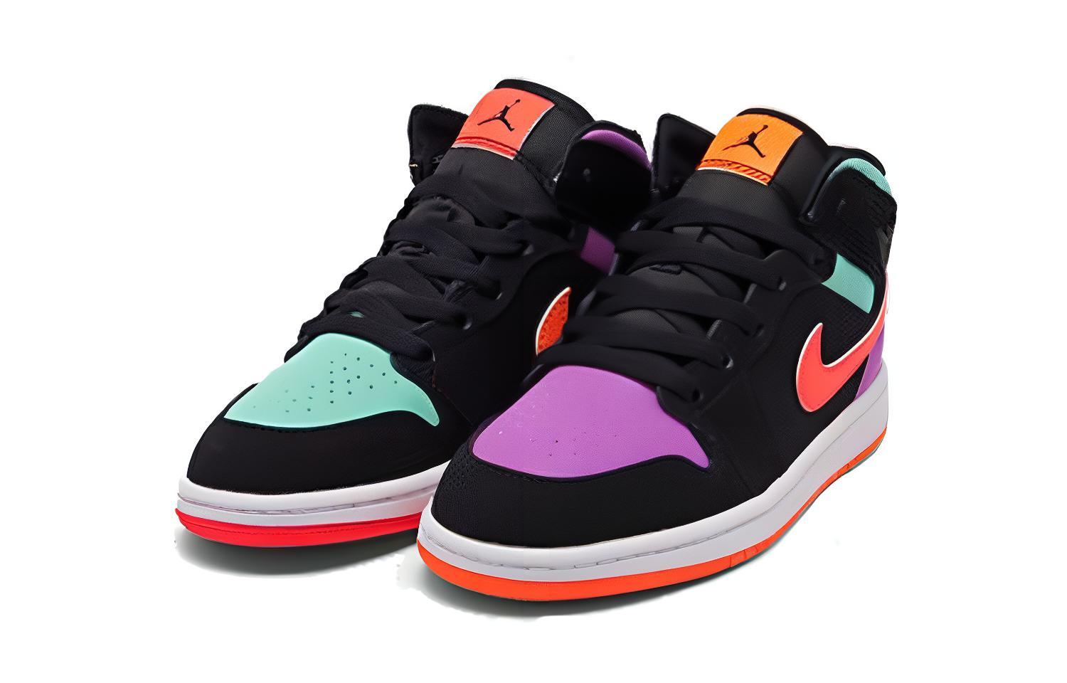 Order (PS) Air Jordan 1 Mid 'Hitam Multi' 640734-083