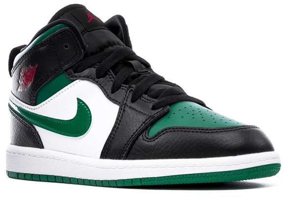 (學齡前)Air Jordan 1 Mid 'Black Pine Green' 640734-067 Lookbook (學齡前)Air Jordan 1 Mid 'Black Pine Green' 640734-067
