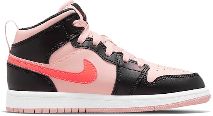 (Preschool) Air Jordan 1 Mid 'Black Pink Crimson' 640734-604 Order (Preschool) Air Jordan 1 Mid 'Black Pink Crimson' 640734-604