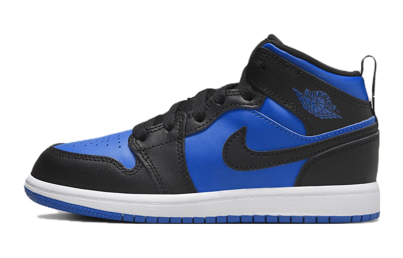 Buy (PS) エアジョーダン1ミッド 黒×ロイヤルブルー DQ8424-042