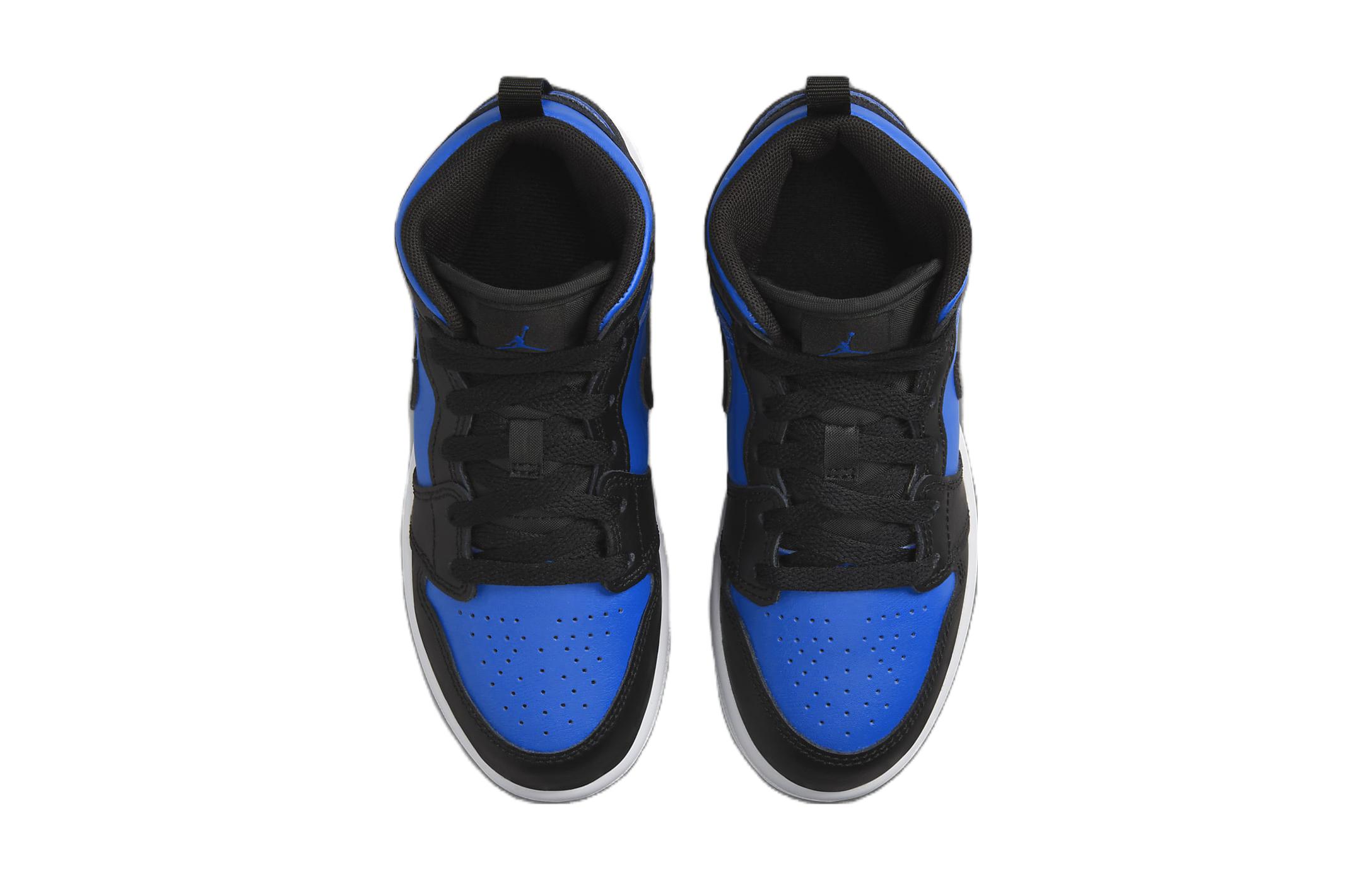 Shop (PS) エアジョーダン1ミッド 黒×ロイヤルブルー DQ8424-042