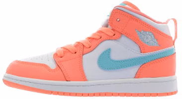 (Preschool) Air Jordan 1 Mid 'Blue Pink' 640737-814 (Preschool) Air Jordan 1 Mid 'Blue Pink' 640737-814