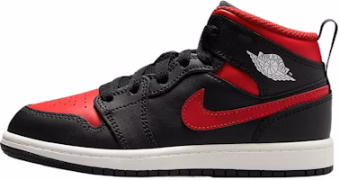 (Preschool) Air Jordan 1 Mid 'Bred Twist' DQ8424-067 (Preschool) Air Jordan 1 Mid 'Bred Twist' DQ8424-067