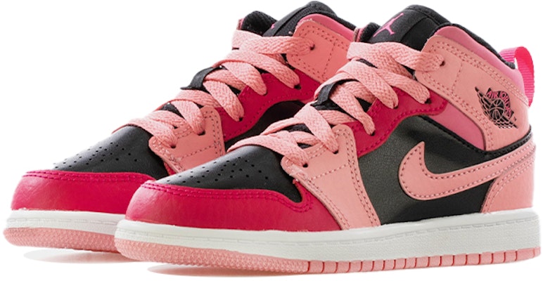 (幼童) Air Jordan 1 Mid '珊瑚粉' 640734-662 Lookbook (幼童) Air Jordan 1 Mid '珊瑚粉' 640734-662