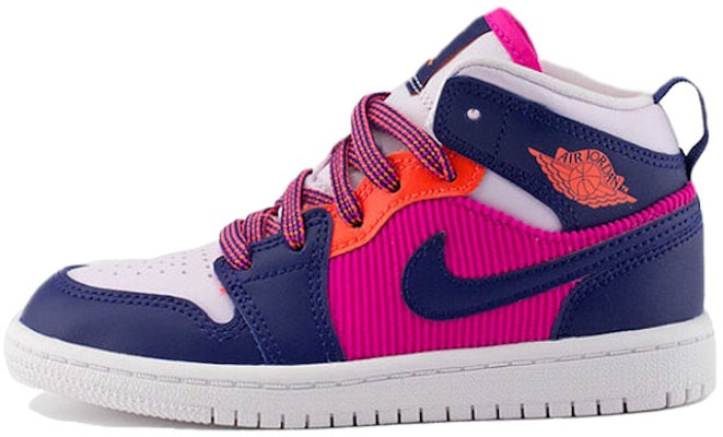 (Preschool) Air Jordan 1 Mid 'Fire Pink' 640737-602 Buy (Preschool) Air Jordan 1 Mid 'Fire Pink' 640737-602