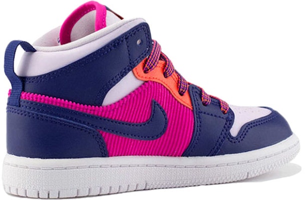 (Preschool) Air Jordan 1 Mid 'Fire Pink' 640737-602 Lookbook (Preschool) Air Jordan 1 Mid 'Fire Pink' 640737-602