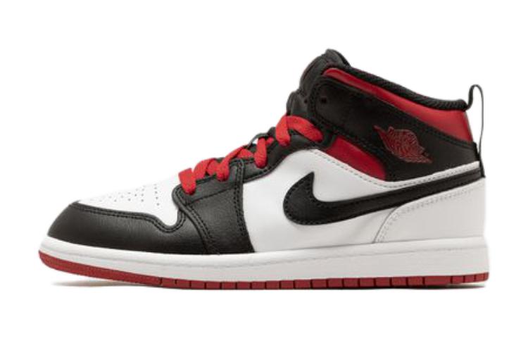 Buy (PS) Air Jordan 1 Mid 'Merah Olahraga Hitam Toe' DQ8424-106