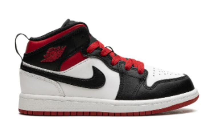 Order (PS) Air Jordan 1 Mid 'Merah Olahraga Hitam Toe' DQ8424-106