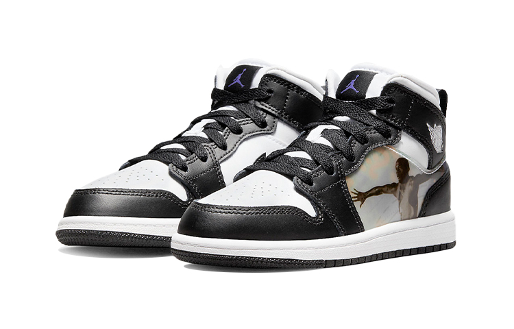 Lookbook (PS) Air Jordan 1 Mid 'Hologram' Pria/Wanita Sepatu Sneakers DR9496-001