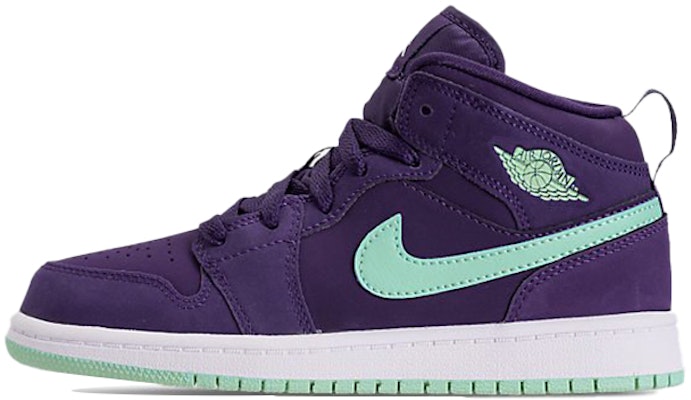 (Preschool) Air Jordan 1 Mid 'Ink Emerald Rise' 640737-501 Buy (Preschool) Air Jordan 1 Mid 'Ink Emerald Rise' 640737-501