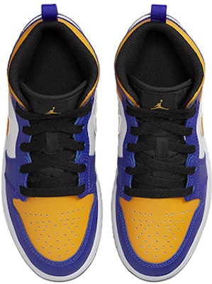 (PS) Air Jordan 1 Mid 'Lakers' Lelaki Wanita Kasut Sneaker Ungu Emas. DQ8424-517 Shop (PS) Air Jordan 1 Mid 'Lakers' Lelaki Wanita Kasut Sneaker Ungu Emas. DQ8424-517