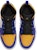 (PS) Air Jordan 1 Mid 'Lakers' Lelaki Wanita Kasut Sneaker Ungu Emas. DQ8424-517