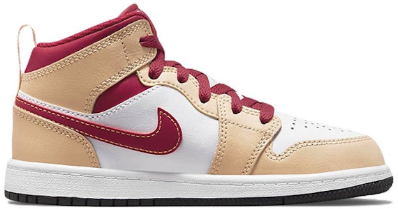 (PS) Air Jordan 1 Mid '淡咖喱红衣主教红' 640734-201 Order (PS) Air Jordan 1 Mid '淡咖喱红衣主教红' 640734-201